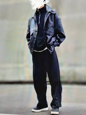 「レザーコーデ」｜TKGさん（メンズ・172cm）の秋コーディネート