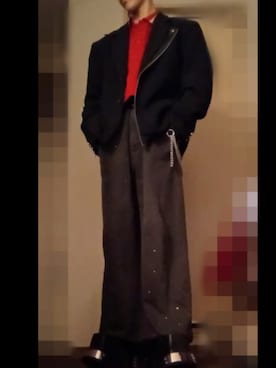 「アイテム（ウォレットチェーン）」を使った、2004122423さん（メンズ・166cm）の夏コーディネート
