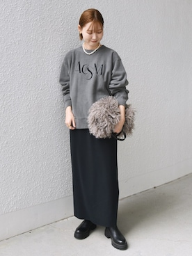 「SHIPS（シップス）のアイテム（スウェット）」を使った、NAGASHIMAさん（レディース・164cm）の秋コーディネート