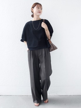 「SHIPS（シップス）のアイテム」を使った、NAGASHIMAさん（レディース・164cm）の夏コーディネート