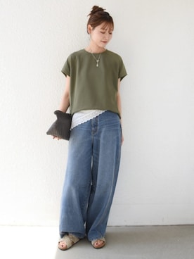 「SHIPS（シップス）のアイテム」を使った、NAGASHIMAさん（レディース・164cm）の夏コーディネート
