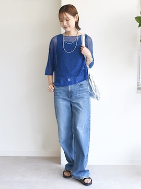 「SHIPS（シップス）のアイテム」を使った、NAGASHIMAさん（レディース・164cm）の夏コーディネート