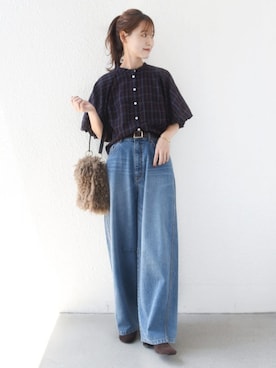 「SHIPS（シップス）のアイテム」を使った、NAGASHIMAさん（レディース・164cm）の夏コーディネート