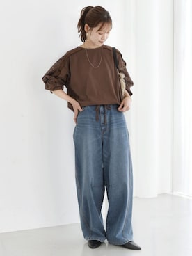 「SHIPS（シップス）のアイテム」を使った、NAGASHIMAさん（レディース・164cm）の夏コーディネート