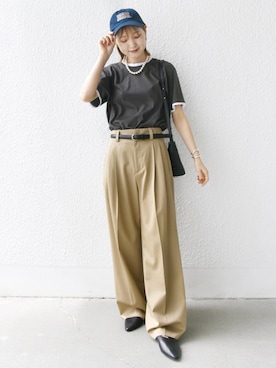 「SHIPS（シップス）のアイテム」を使った、NAGASHIMAさん（レディース・164cm）の夏コーディネート