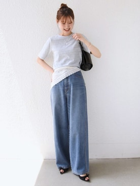 「SHIPS（シップス）のアイテム」を使った、NAGASHIMAさん（レディース・164cm）の夏コーディネート