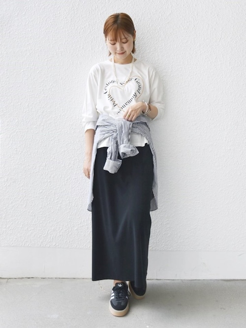 WEB限定】バリエーション ロゴ プリント ロングスリーブ TEE（T