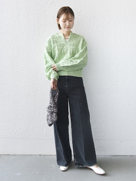 「アイテム（ハンドバッグ）」を使った、NAGASHIMAさん（レディース・164cm）の冬コーディネート
