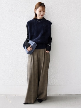 「SHIPS（シップス）のアイテム」を使った、NAGASHIMAさん（レディース・164cm）の秋コーディネート