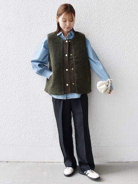 「SHIPS（シップス）のアイテム」を使った、NAGASHIMAさん（レディース・164cm）の秋コーディネート