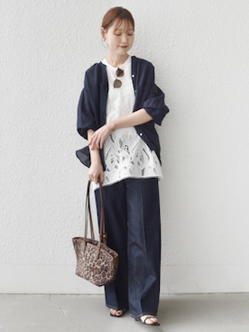 「SHIPS（シップス）のアイテム」を使った、NAGASHIMAさん（レディース・164cm）の夏コーディネート