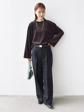 「SHIPS（シップス）のアイテム」を使った、NAGASHIMAさん（レディース・164cm）の秋コーディネート