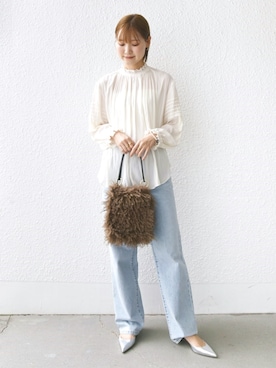 「アイテム（ハンドバッグ）」を使った、NAGASHIMAさん（レディース・164cm）の秋コーディネート