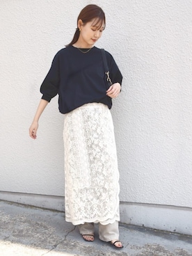 「SHIPS（シップス）のアイテム（トップス）」を使った、NAGASHIMAさん（レディース・164cm）の春コーディネート