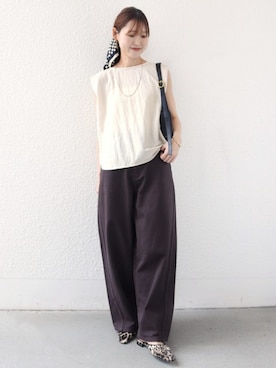 「SHIPS（シップス）のアイテム」を使った、NAGASHIMAさん（レディース・164cm）の夏コーディネート