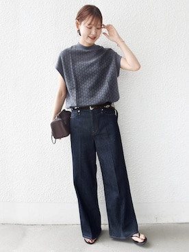 「SHIPS（シップス）のアイテム」を使った、NAGASHIMAさん（レディース・164cm）の夏コーディネート