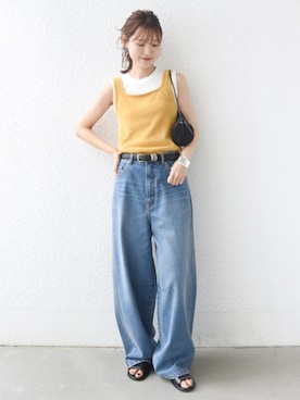「SHIPS（シップス）のアイテム」を使った、NAGASHIMAさん（レディース・164cm）の夏コーディネート