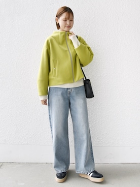 「SHIPS for women」｜「アイテム（ブルゾン）」を使った、NAGASHIMAさん（レディース・164cm）の秋コーディネート