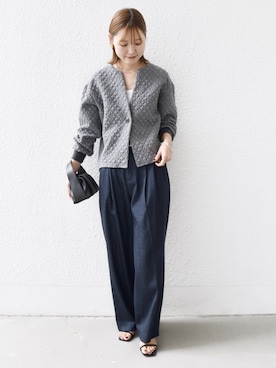 「アイテム（キャミソール）」を使った、NAGASHIMAさん（レディース・164cm）の秋コーディネート