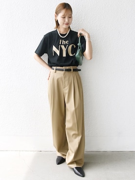 「アイテム（トップス）」を使った、NAGASHIMAさん（レディース・164cm）の夏コーディネート