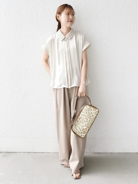 「SHIPS（シップス）のアイテム（パンツ）」を使った、NAGASHIMAさん（レディース・164cm）の春コーディネート