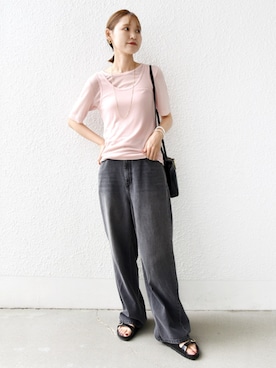 「SHIPS（シップス）のアイテム」を使った、NAGASHIMAさん（レディース・164cm）の夏コーディネート