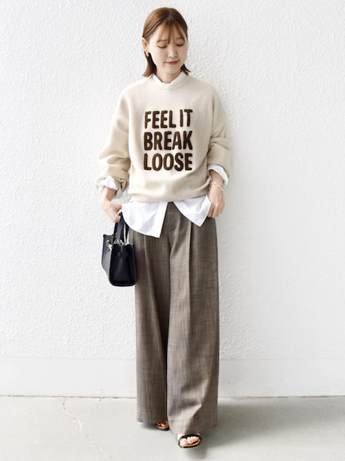 手洗い可能〉シャンブレー ポケット デザイン ワイド パンツ