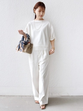 「SHIPS（シップス）のアイテム（トップス）」を使った、NAGASHIMAさん（レディース・164cm）の春コーディネート