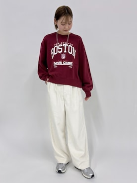 「SHIPS（シップス）のアイテム（スウェット）」を使った、NAGASHIMAさん（レディース・164cm）の秋コーディネート