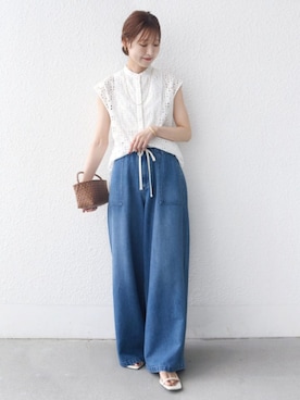 「SHIPS（シップス）のアイテム」を使った、NAGASHIMAさん（レディース・164cm）の夏コーディネート
