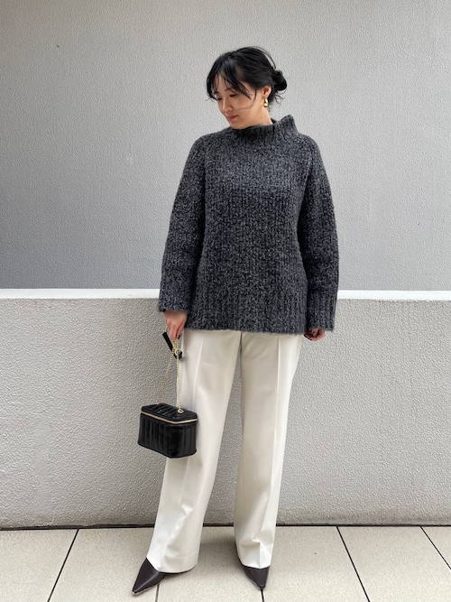 Curensology(カレンソロジー)/MIXブークレニットプルオーバー（ニット