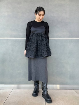 「アイテム（その他トップス）」を使った、miri63clさん（レディース・161cm・30代）の冬コーディネート