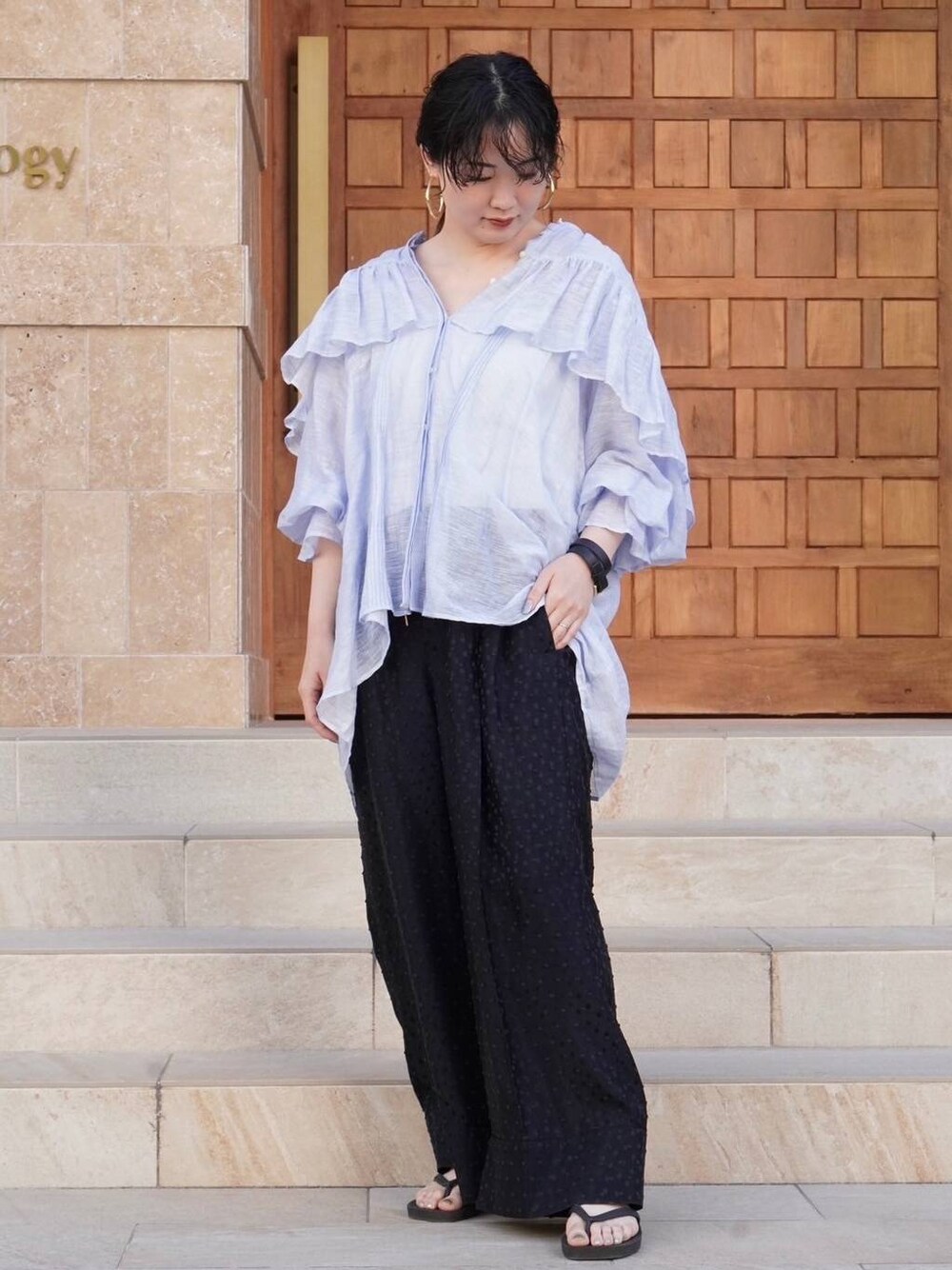 Curensology(カレンソロジー)/ドットカットジャガードパンツを使った