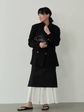 「アイテム（クラッチバッグ）」を使った、miri63clさん（レディース・161cm・30代）の夏コーディネート