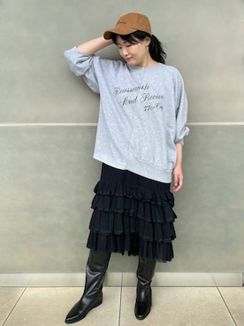 「アイテム（ピアス（両耳用））」を使った、miri63clさん（レディース・161cm・30代）の秋コーディネート