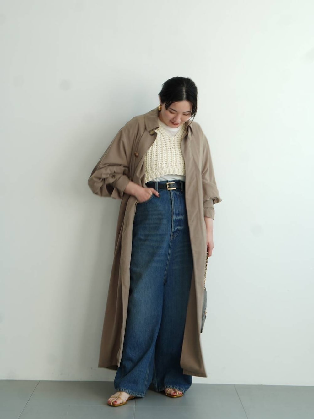 Curensology(カレンソロジー)/ピーチトレンチコートを使った人気