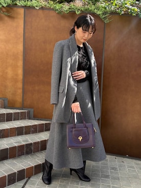 「アイテム（テーラードジャケット）」を使った、miri63clさん（レディース・161cm・30代）の秋コーディネート
