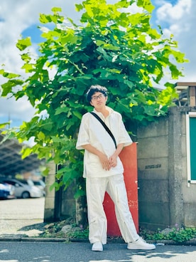 「ADRER（アドラー）のアイテム（パンツ）」を使った、Htさん（骨格ナチュラル・メンズ・168cm）の夏コーディネート