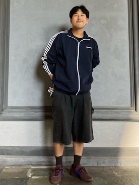 KMさんの「スケートボーディング ファイヤーバード トラックジャケット（ジェンダーニュートラル） / アディダスオリジナルス adidas Originals」を使ったコーディネート