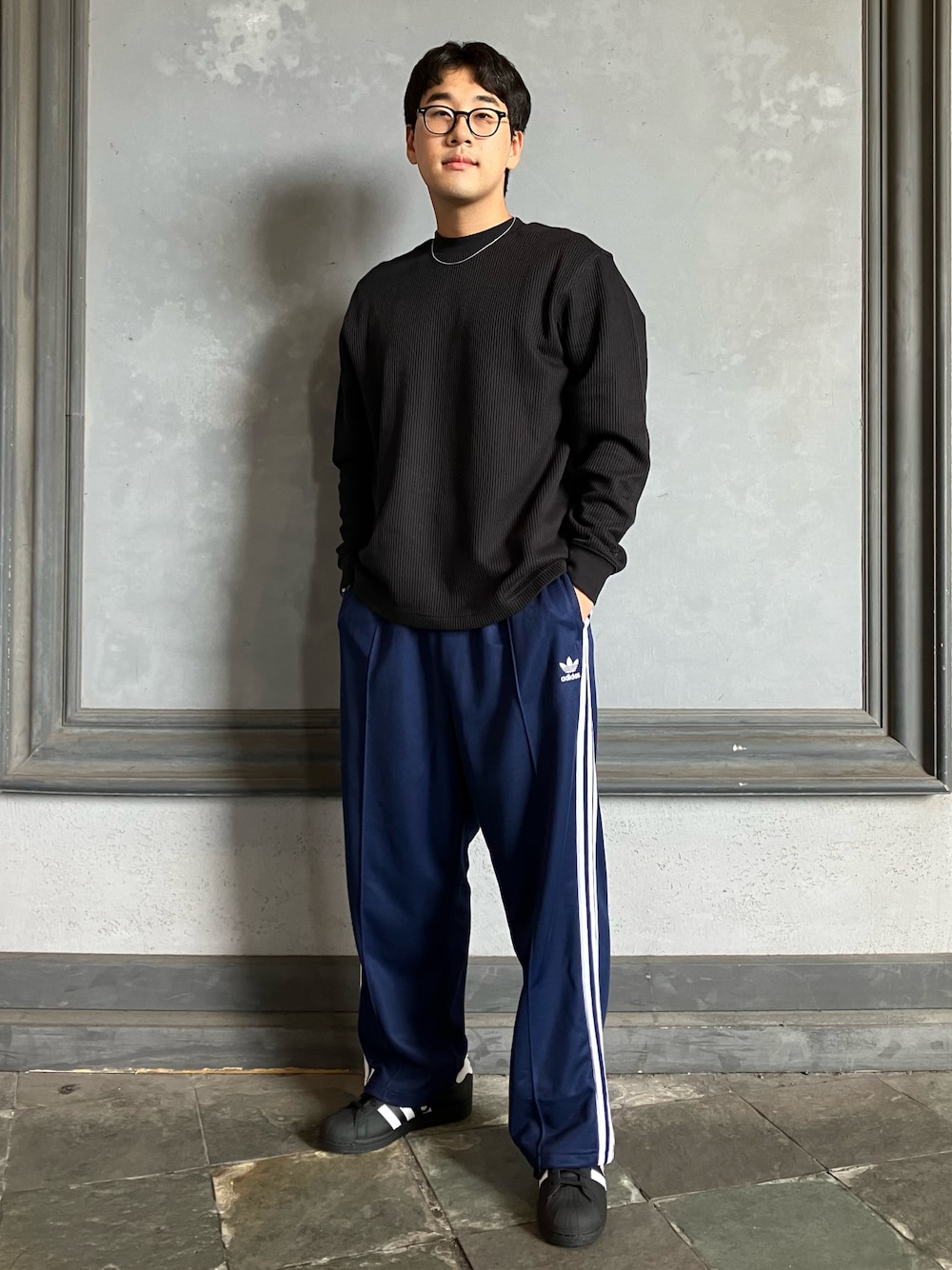 アディカラー バギーフィット ファイヤーバードトラックパンツ