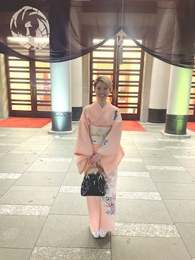 「着物」｜リサナムさん（レディース・151cm・30代）の秋コーディネート