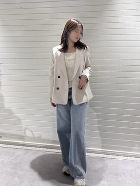 「FREE'S MART（フリーズマート）のアイテム（ジャケット/アウター）」を使った、RIKOさん（レディース・163cm）の春コーディネート