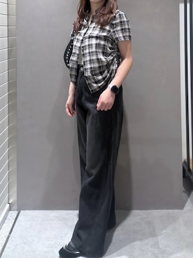 「FREE'S MART（フリーズマート）のアイテム（パンツ）」を使った、RIKOさん（レディース・163cm）の夏コーディネート
