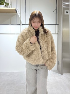 「FREE'S MART（フリーズマート）のアイテム（ブルゾン）」を使った、RIKOさん（レディース・163cm）の冬コーディネート