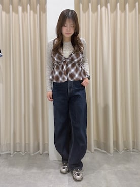「FREE'S MART（フリーズマート）のアイテム」を使った、RIKOさん（レディース・163cm）の秋コーディネート