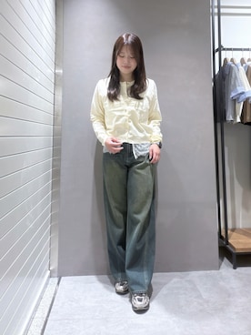 「FREE'S MART（フリーズマート）のアイテム（ニット/セーター）」を使った、RIKOさん（レディース・163cm）の秋コーディネート