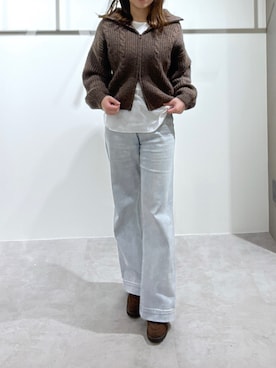 「FREE'S MART（フリーズマート）のアイテム（ブルゾン）」を使った、RIKOさん（レディース・163cm）の冬コーディネート