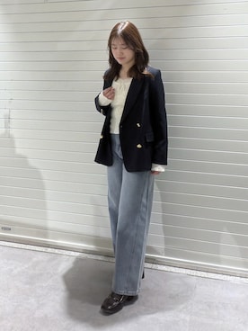 「FREE'S MART（フリーズマート）のアイテム（パンツ）」を使った、RIKOさん（レディース・163cm）の春コーディネート