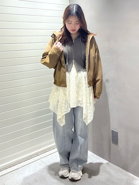 「FREE'S MART（フリーズマート）のアイテム」を使った、RIKOさん（レディース・163cm）の冬コーディネート