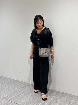 「アイテム（ショルダーバッグ）」を使った、tomo_cucciさん（レディース・156cm）の夏コーディネート